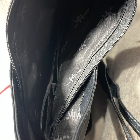 Ma Roma leather bag 3 compartments V shape. Made in Italy - Picture 7 of 7